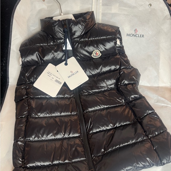 Moncler Shiny Black Ghany Gilet